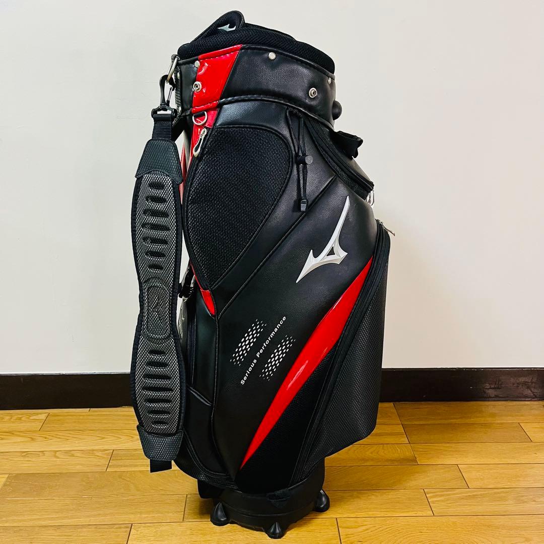 MIZUNO ミズノ　キャディバッグ　ブラック　レッド　送料込み