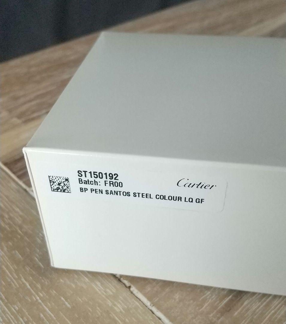 【新品未使用】Cartier ボールペン サントス 本体、専用ケース、箱、紙袋付