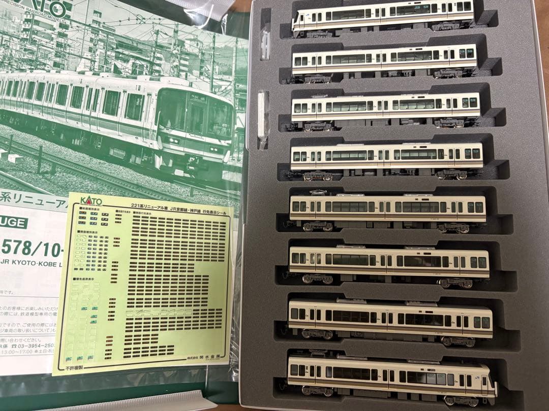 221系リニューアル車　JR京都線・神戸線8両セット　Nゲージ　10−1578