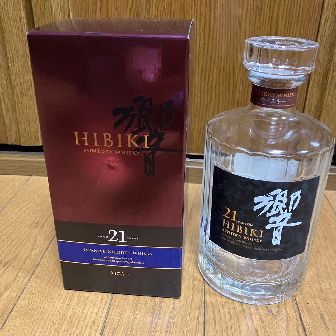 響 21年 700ml HIBIKIサントリー空瓶、専用箱あり