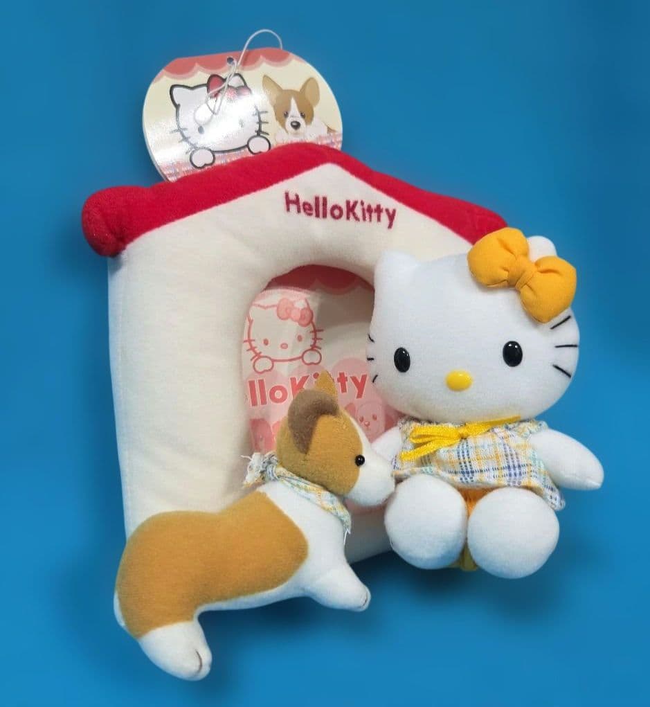 超激レア☆ハローキティwithコーギー☆フォトフレーム☆2002☆紙タグ付き