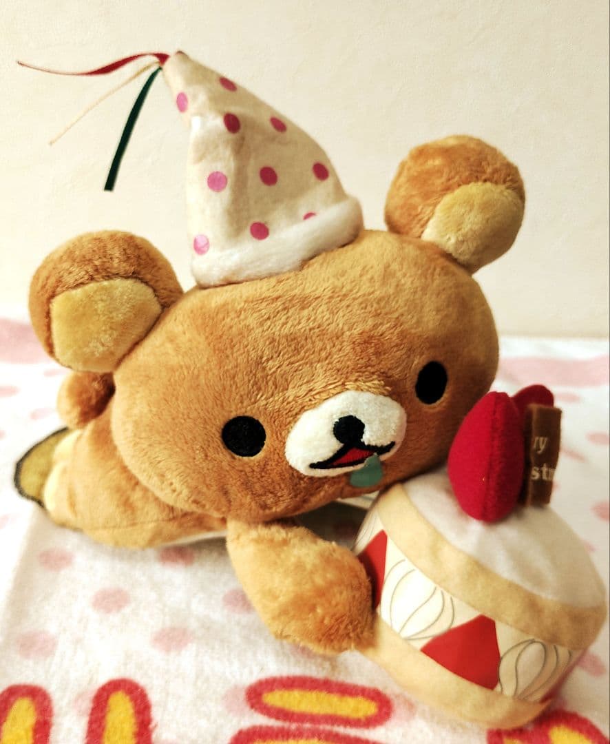◎初期物タグ付 リラックマ Xmas ぬいぐるみ4点 非売品 リースサンタケーキ
