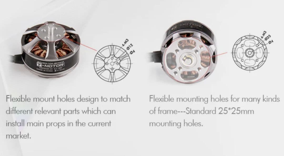 T-Motor MN3510 KV700 ドローン用ブラシレスモーター セット