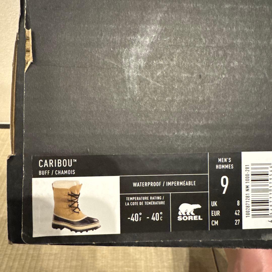 美品　SOREL CARIBOU 防水ブーツ(男性用)