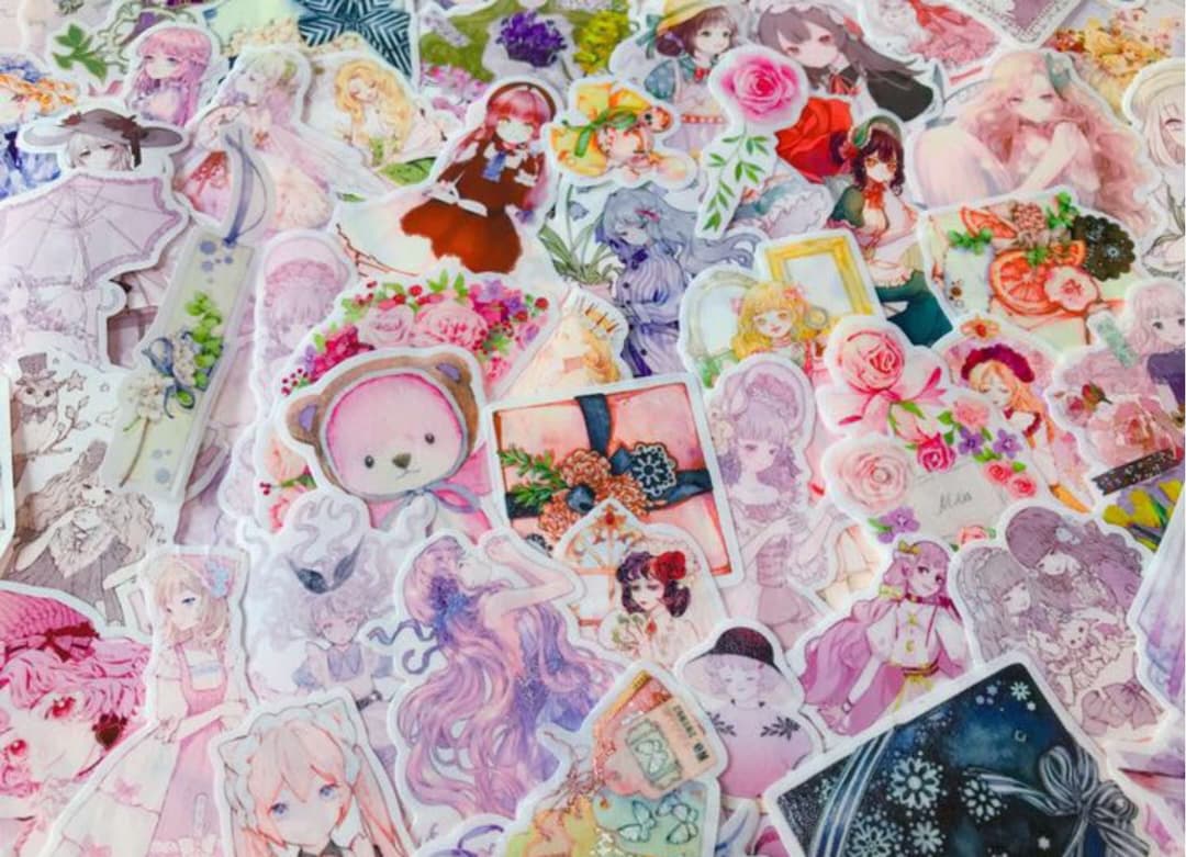 可愛いい❤️❤️人物マステフレークシール( ⸝⸝•ᴗ•⸝⸝ )148