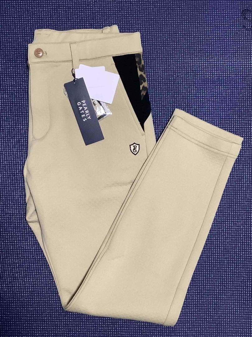 PEARLY GATES キルトジャージノータックゴルフパンツ ベージュ 新品