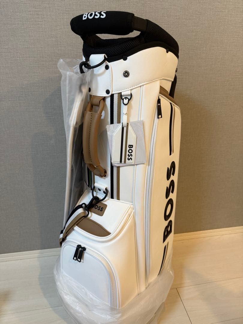 nori様　BOSS ホワイト キャディバッグ 新品