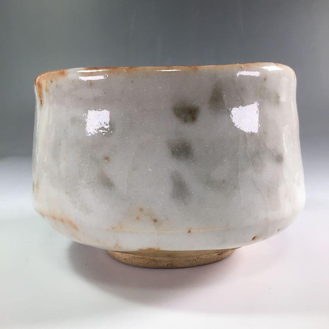 Ｒ２２２　茶碗　『古斎造』『表千家　堀内宗完　箱書』『志野茶碗』　共箱　茶道具