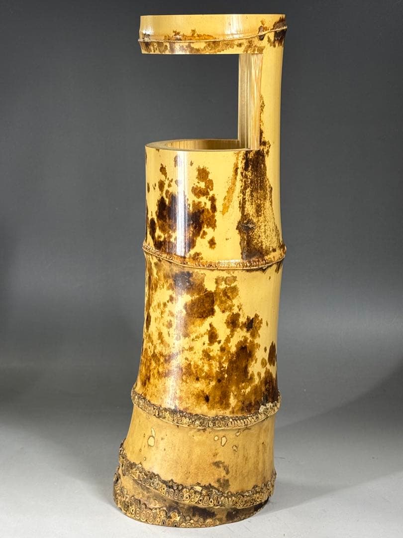 千家十職『十三代 黒田正玄』造 一重花入 銘「瑞雲」表千家十三代 即中斎 書付