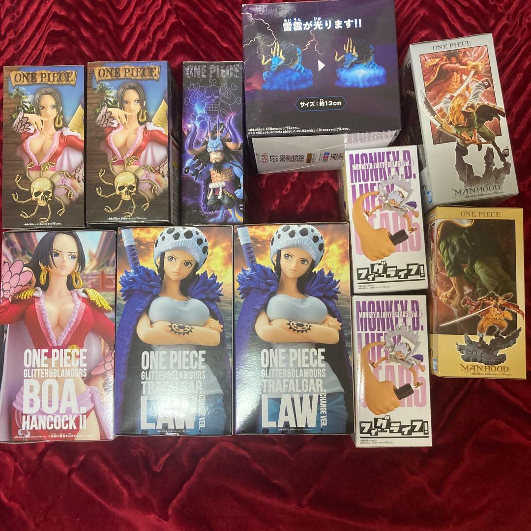 ONE PIECE フィギュアハンコック ロー ルフィ　カイドウ　白髭　ロジャー