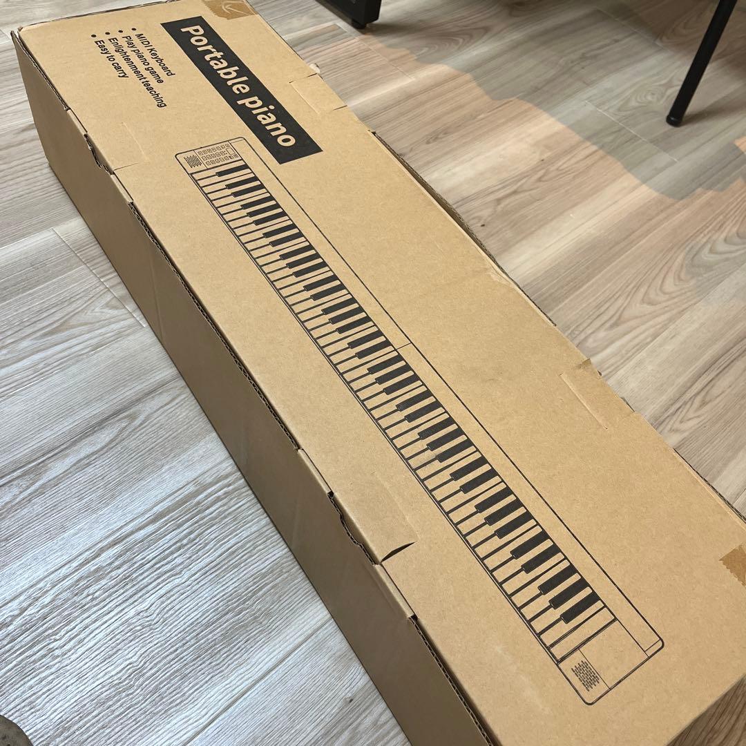 TOMOI 88鍵番　電子ピアノキーボード 折りたたみ式　付属品付　midi対応