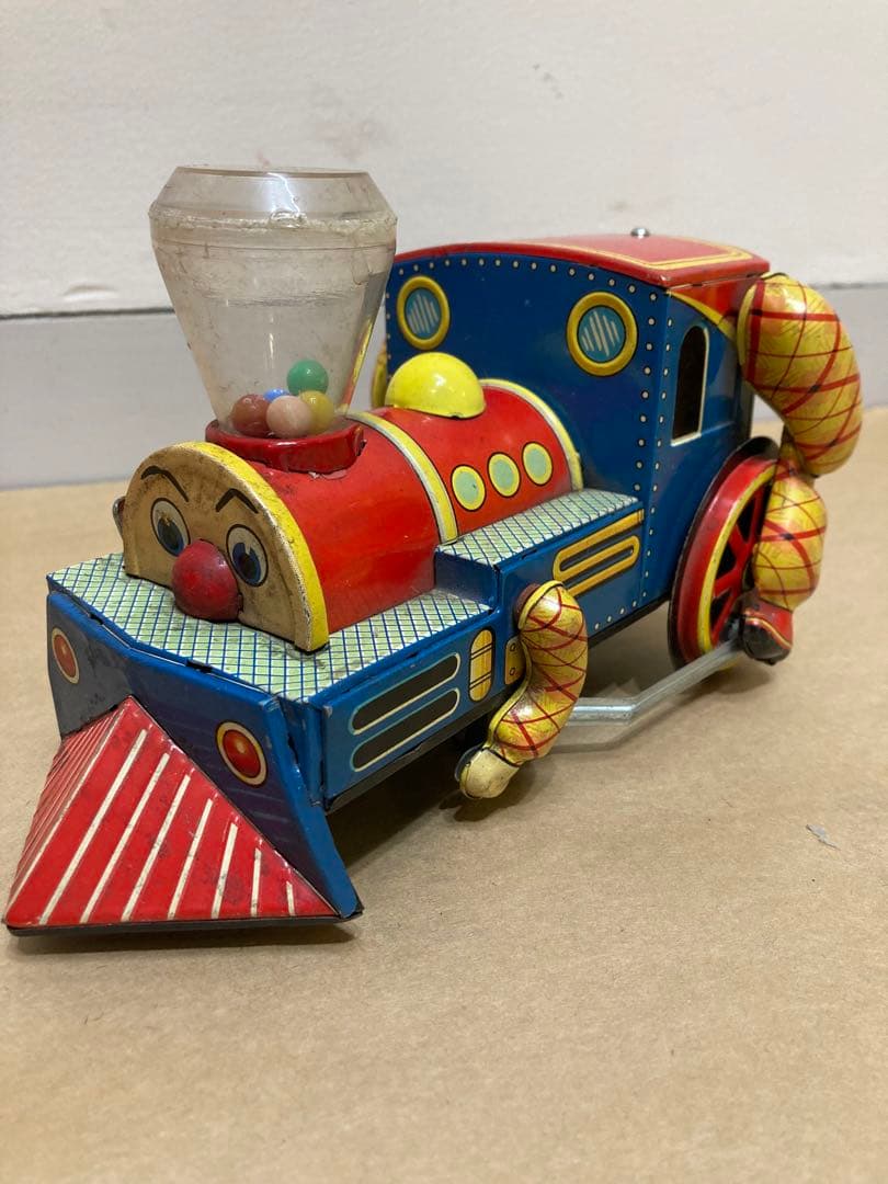 ブリキ　機関車　列車　電車　トーマス 風？　昭和レトロ　ビンテージ