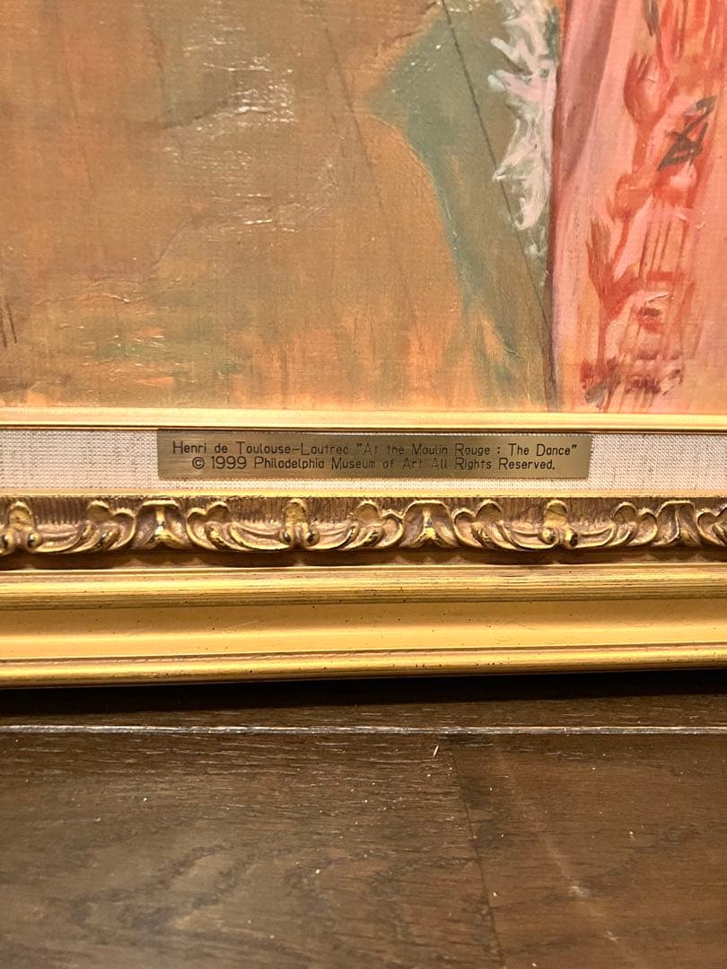 トゥルーズ＝ロートレック 油彩画「ムーラン・ルージュの踊り」