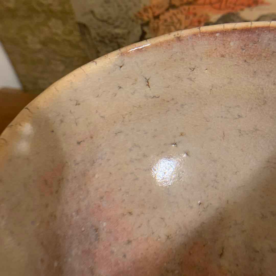 十一代三輪休雪 人間国宝　萩焼茶碗美品　アンティーク 古美術 219