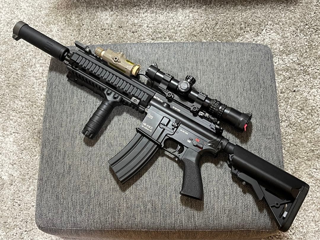 【超美品】 東京マルイ DEVGRUカスタム HK416D 実物surefire