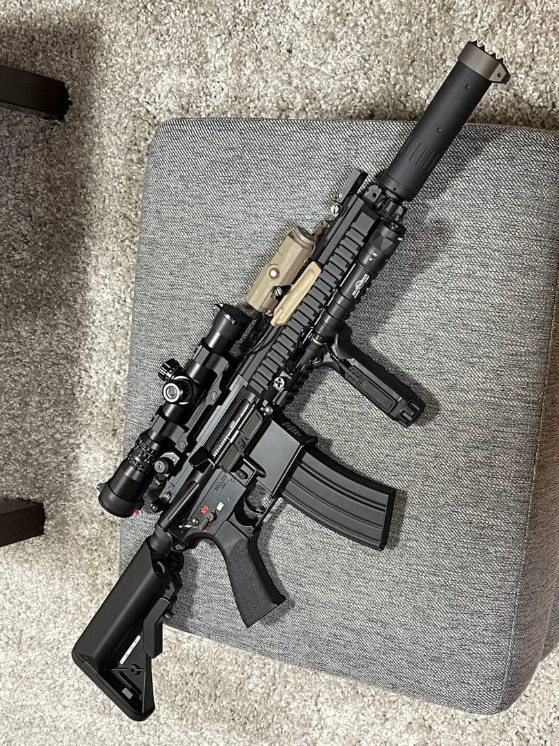 【超美品】 東京マルイ DEVGRUカスタム HK416D 実物surefire