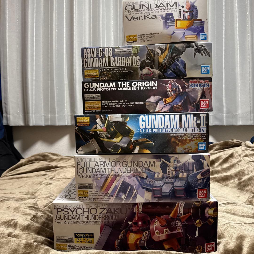 MG ガンプラセット 6種 サイコザク フルアーマーガンダム