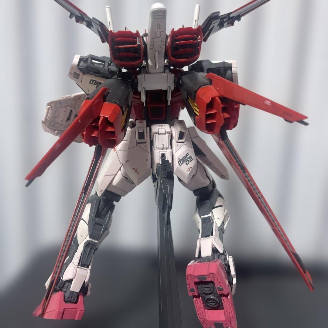 【癒し】PG1/60ストライクルージュ＋スカイグラスパーの組み立て済みジャンク品