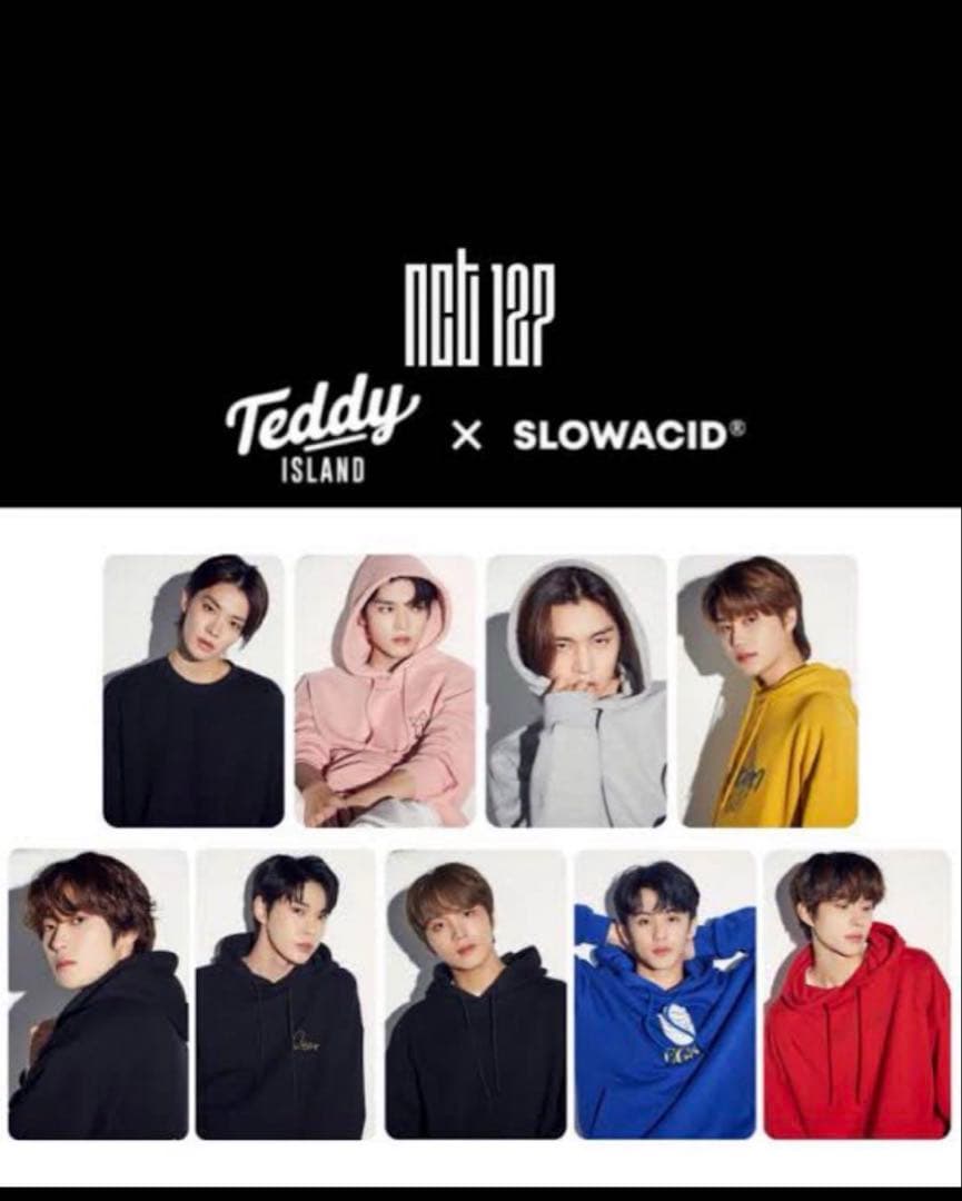 NCT マークSLOWACID × TEDDYパーカートレカ付き