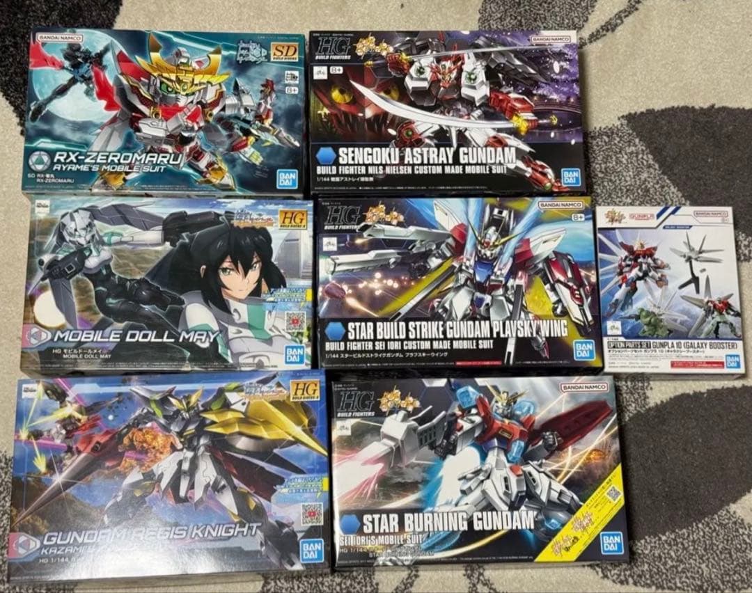 HG ガンプラ ガンダムビルドシリーズ系 6種 + オプション1種 まとめ売り