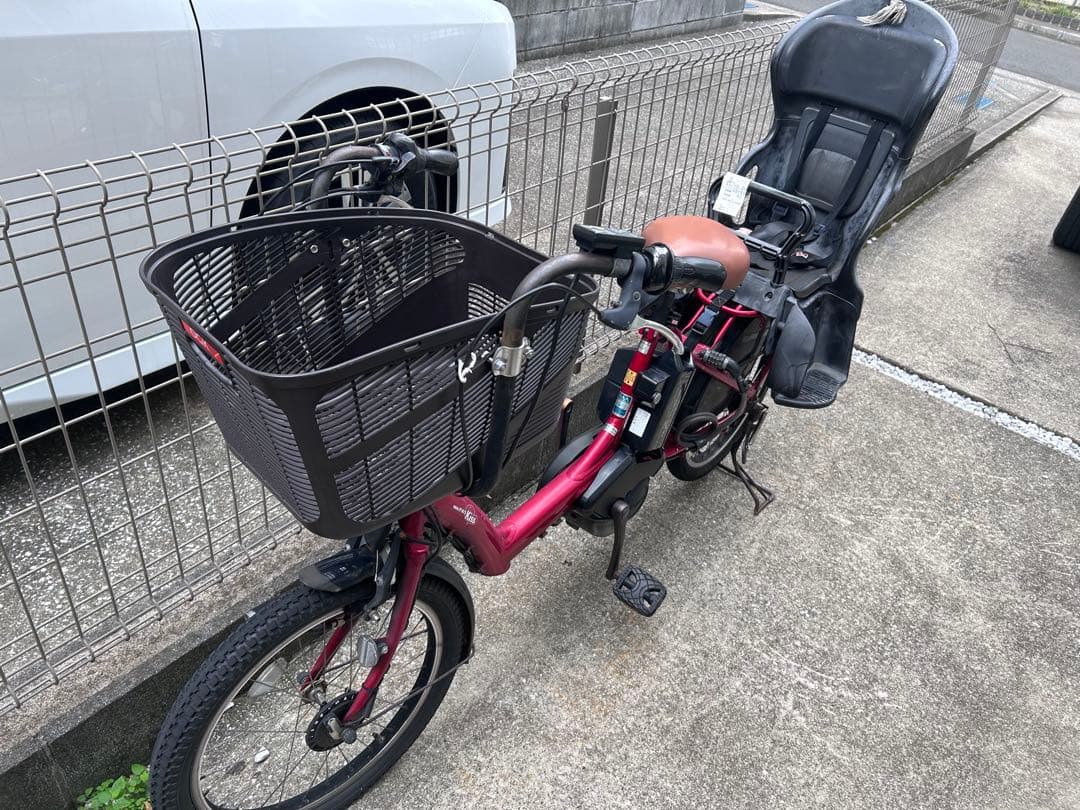 YAMAHAヤマハPAS 電動アシスト自転車　チャイルドシートバッテリー2個付き