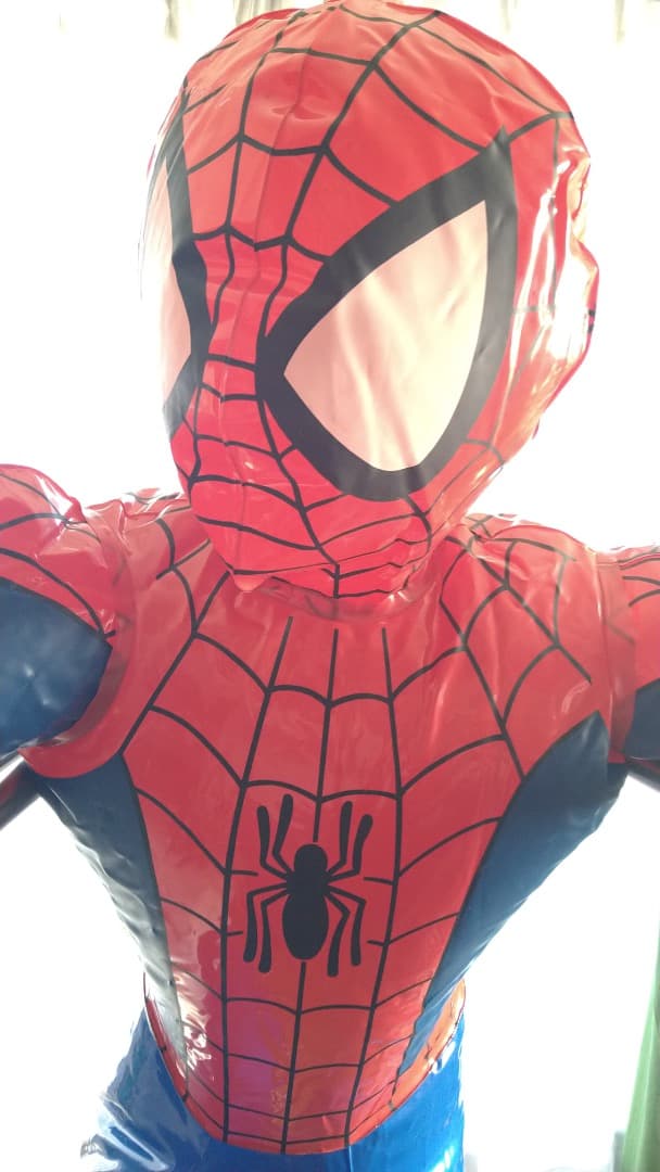 激レア ビンテージ Marvel インフレータブル 等身大スパーダーマン人形