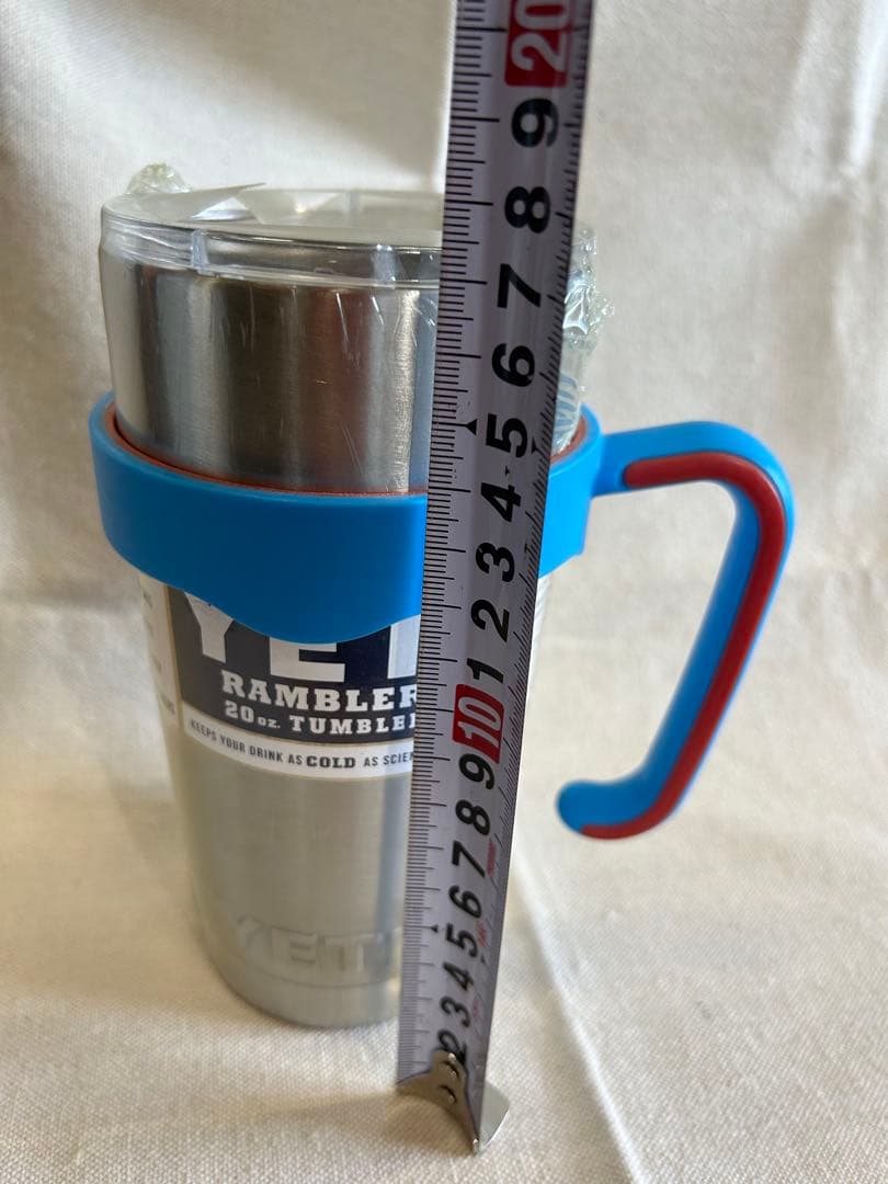 【新品】YETI ランブラー　タンブラー　20oz シルバー【ハンドル付き】