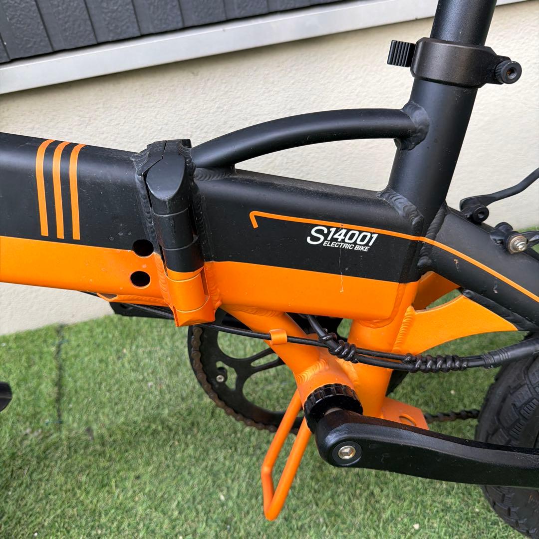 大阪発　ジャンクFLYFISH 電動アシスト自転車 オレンジ　引取り限定