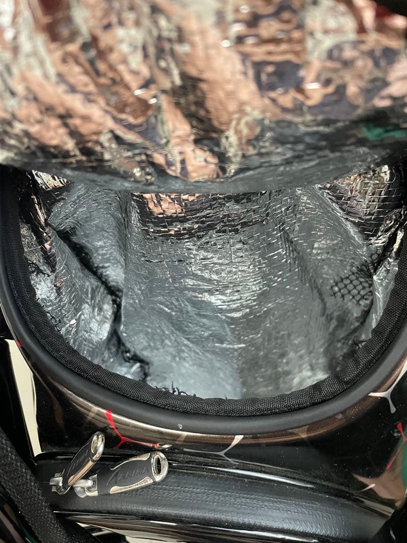 AKIRA ゴルフバッグ ブラック/レッド