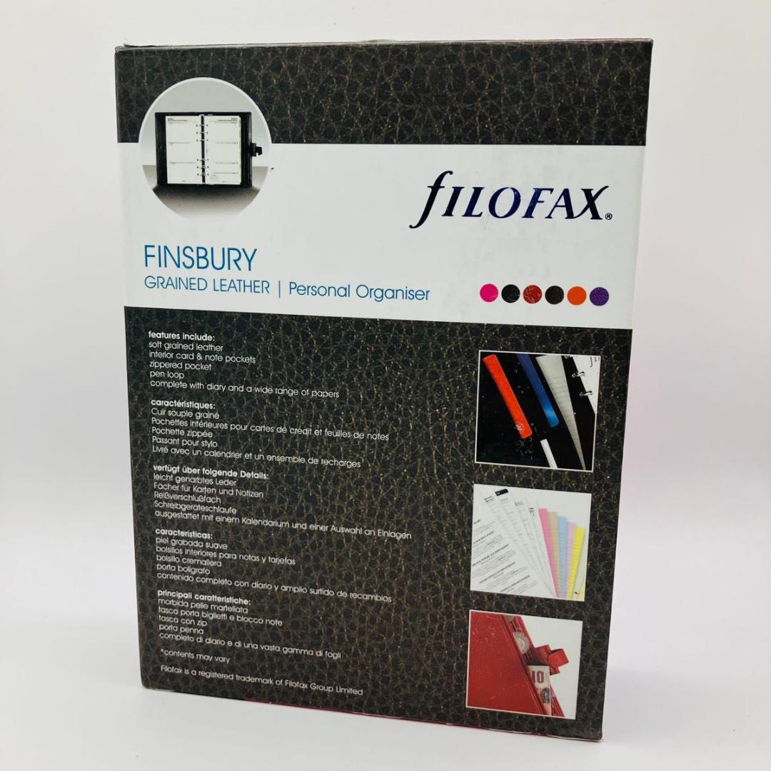 【希少 新品】FILOFAX FINSBURY システム手帳 バイブル パープル