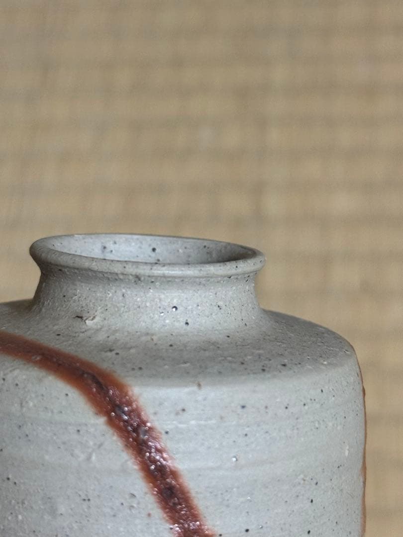 備前焼　人間国宝　山本陶秀　緋襷茶入