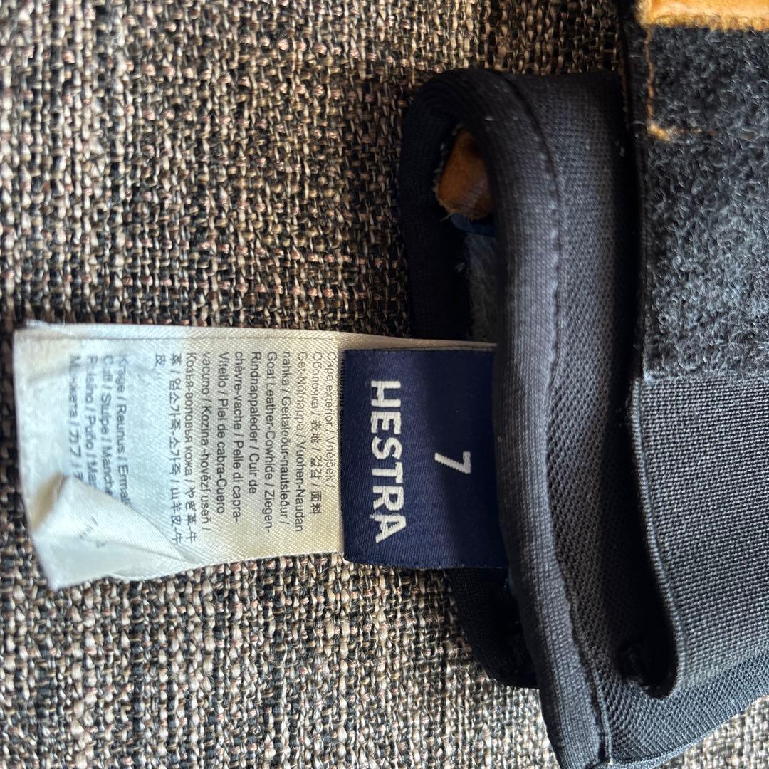 Hestra レザーグローブ サイズ7 ブラウン