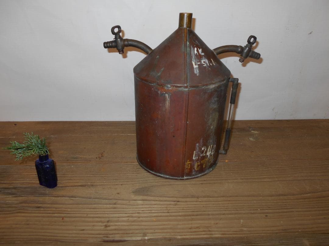 ■蒸留器　珈琲/焙煎/銅製/エスプレッソ/純水/実験/コーヒー/化学