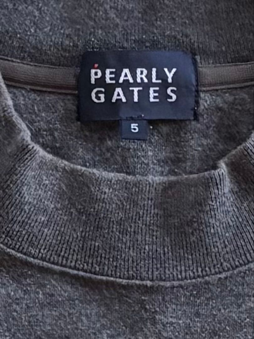 PEARLY GATES ダークグレー ショートスリーブシャツ