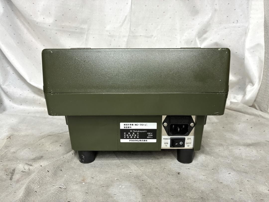 美品■小型硬貨計数機　硬貨計算機　ナカバヤシ NC-701E■動作確認済