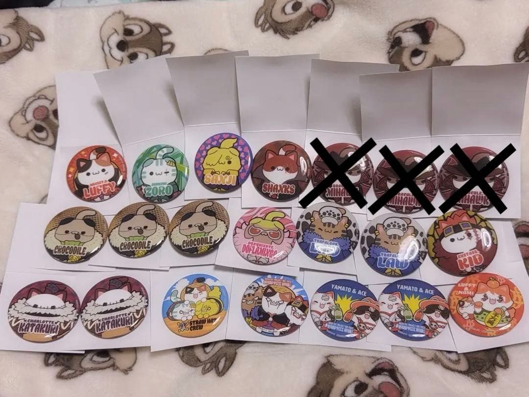 缶バッジ ワンピース ニャンピースニャーン! 缶バッジコレクション 18点