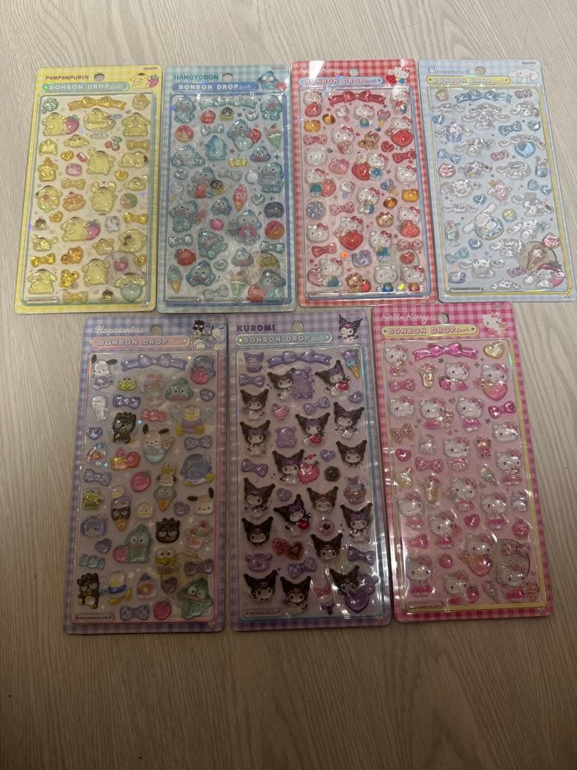 正規品サンリオBONBON DORPシール7種セット