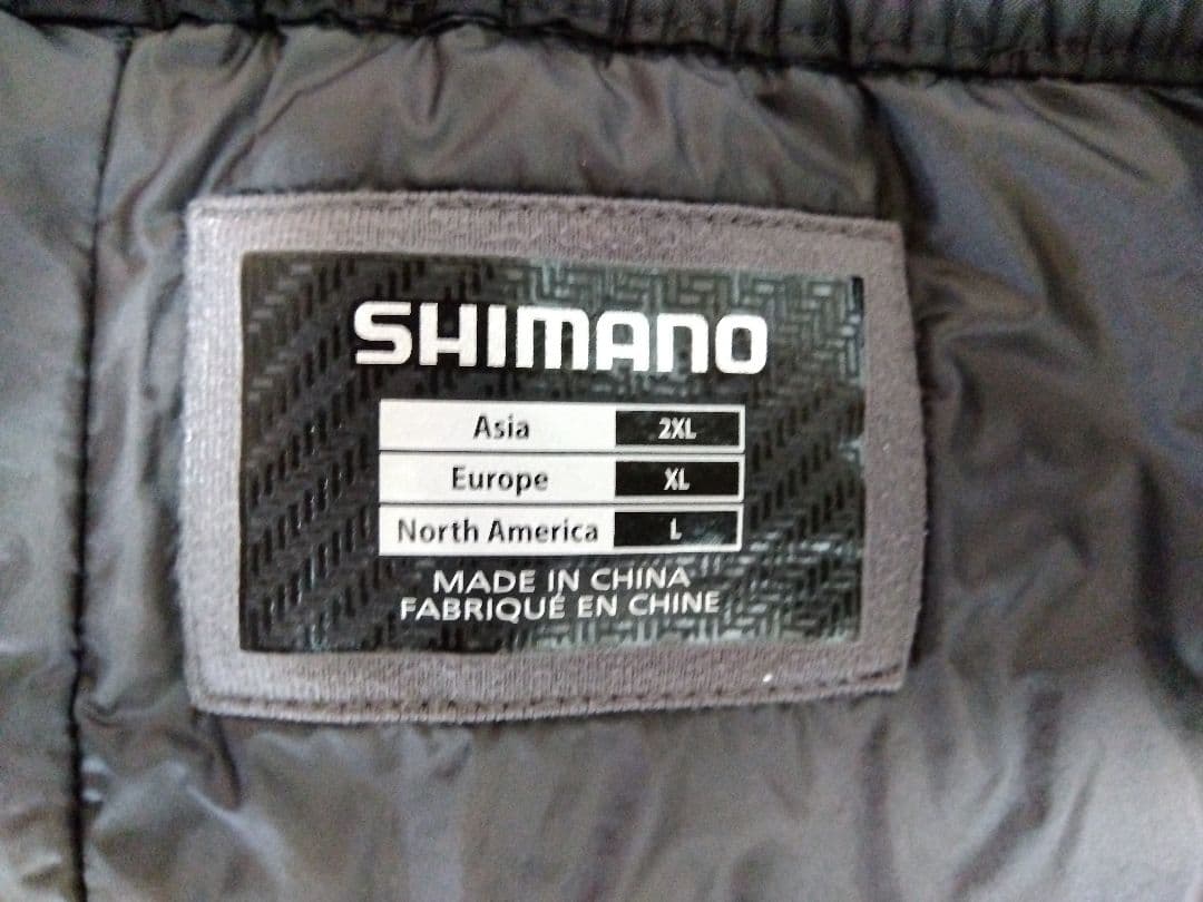 シマノ　防寒着　パンツ　防寒中着　ブラック　2XL 　防寒対策パンツ