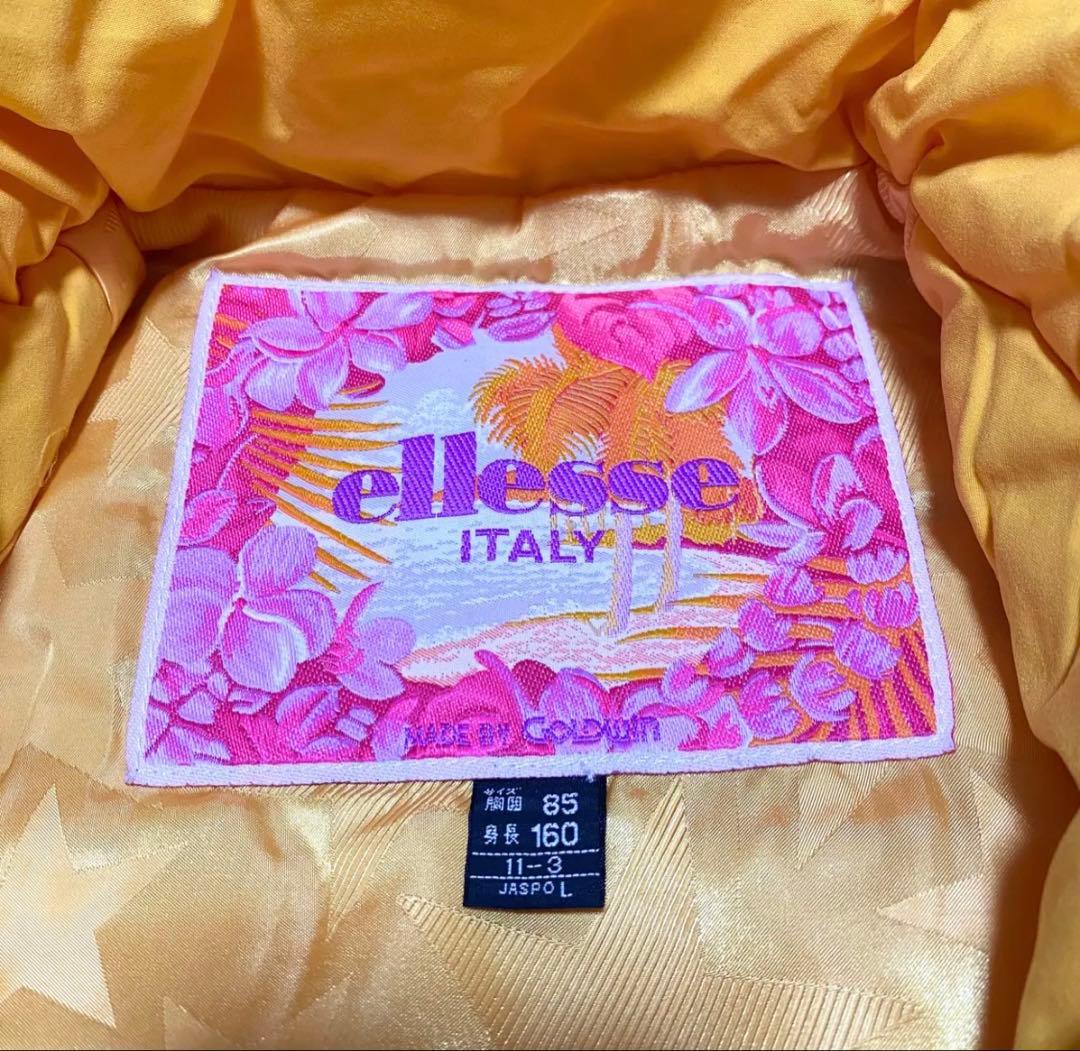 ellesse エレッセ　花柄フード付き　スノボウェア　スキージャケット