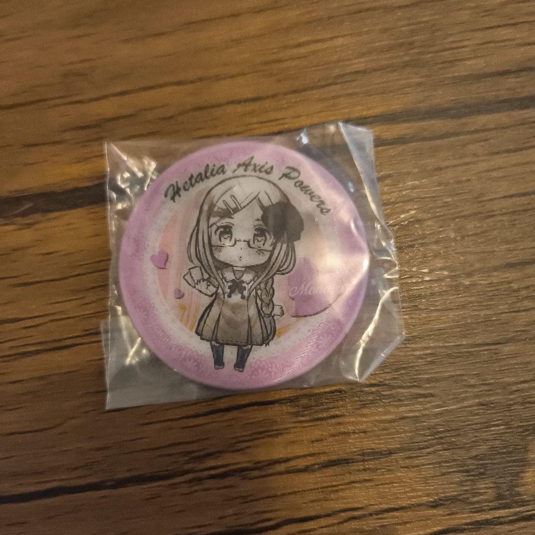 ヘタリア　チェンジング缶バッジ　モナコ　女の子だらけだよっ！
