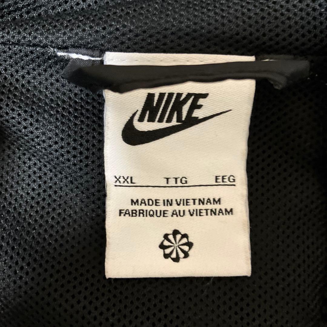 NIKE フード付きウィンドブレーカー XXL ブラック　春秋ジャンバー
