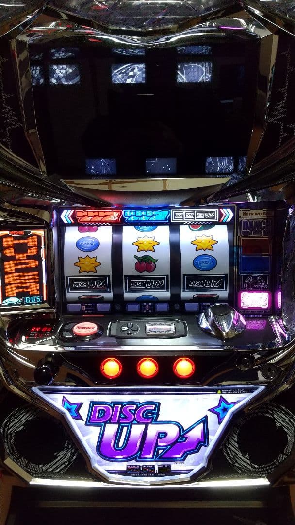 パチスロ実機　5号機　ディスクアップ　DISK UP　スロット　不要機付き