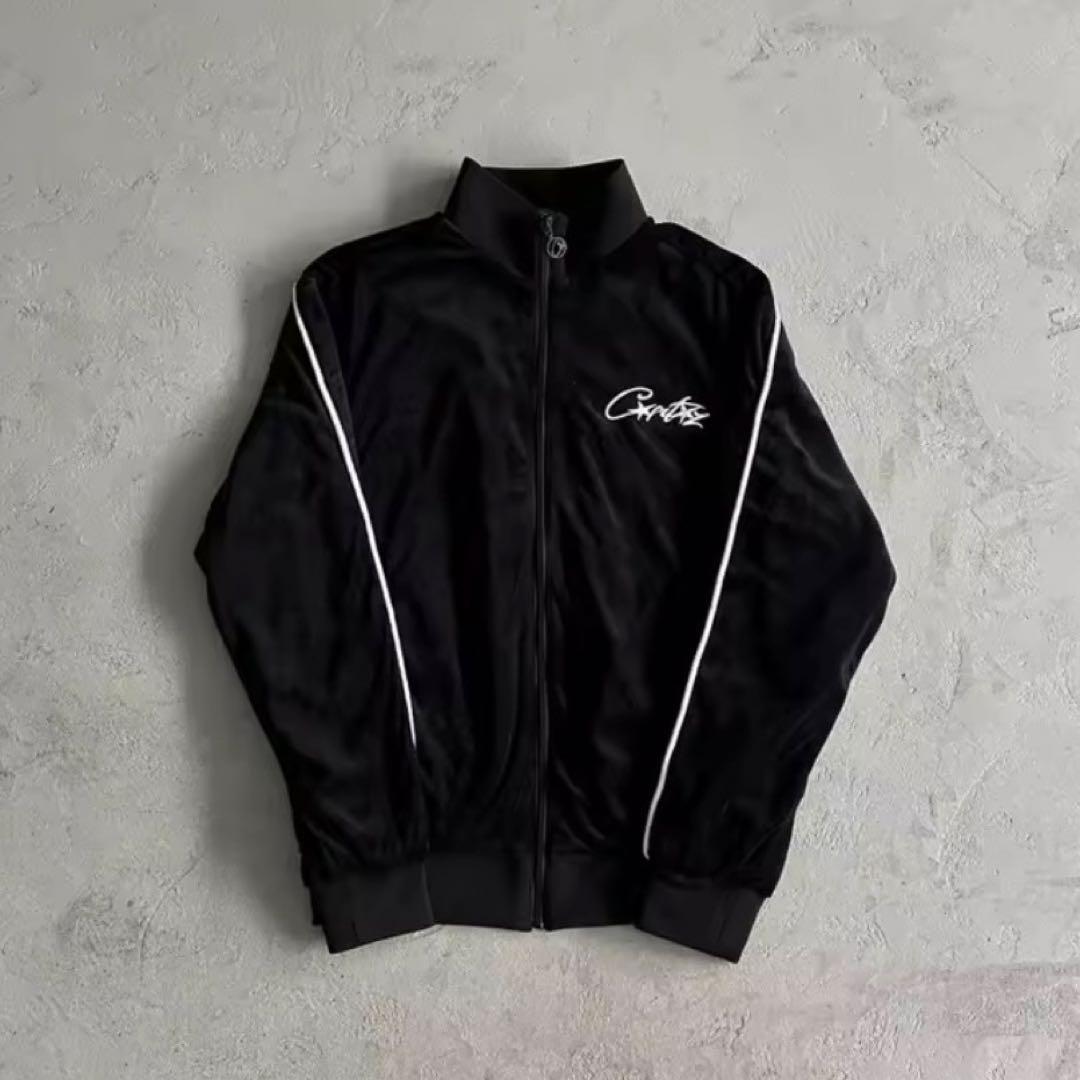 即日発送　corteizセットアップ ベロア　ブラック　Sサイズ　コーテイズ