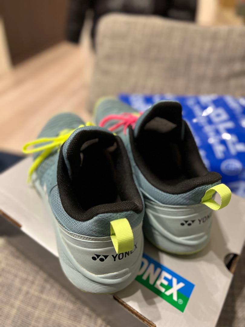 YONEX テニスシューズ 27.0 cm グレー/ネオン