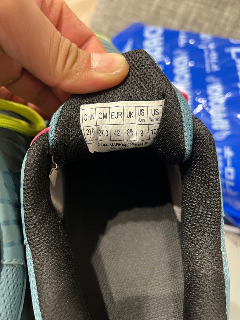 YONEX テニスシューズ 27.0 cm グレー/ネオン