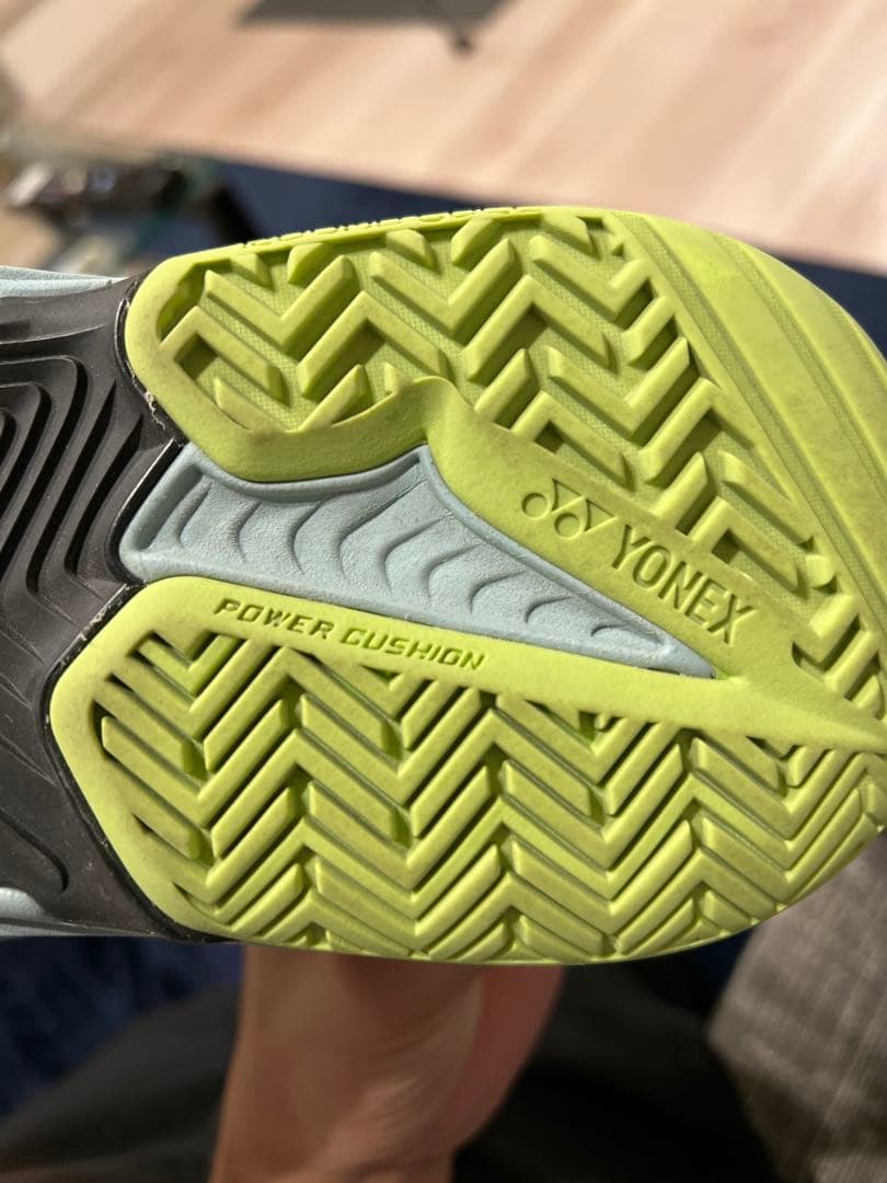 YONEX テニスシューズ 27.0 cm グレー/ネオン