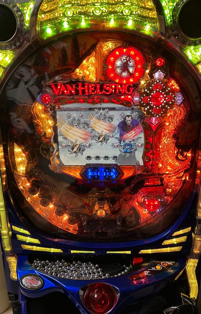【循環式・キャスター付】CRヴァン・ヘルシングFPVZ レトロ パチンコ実機