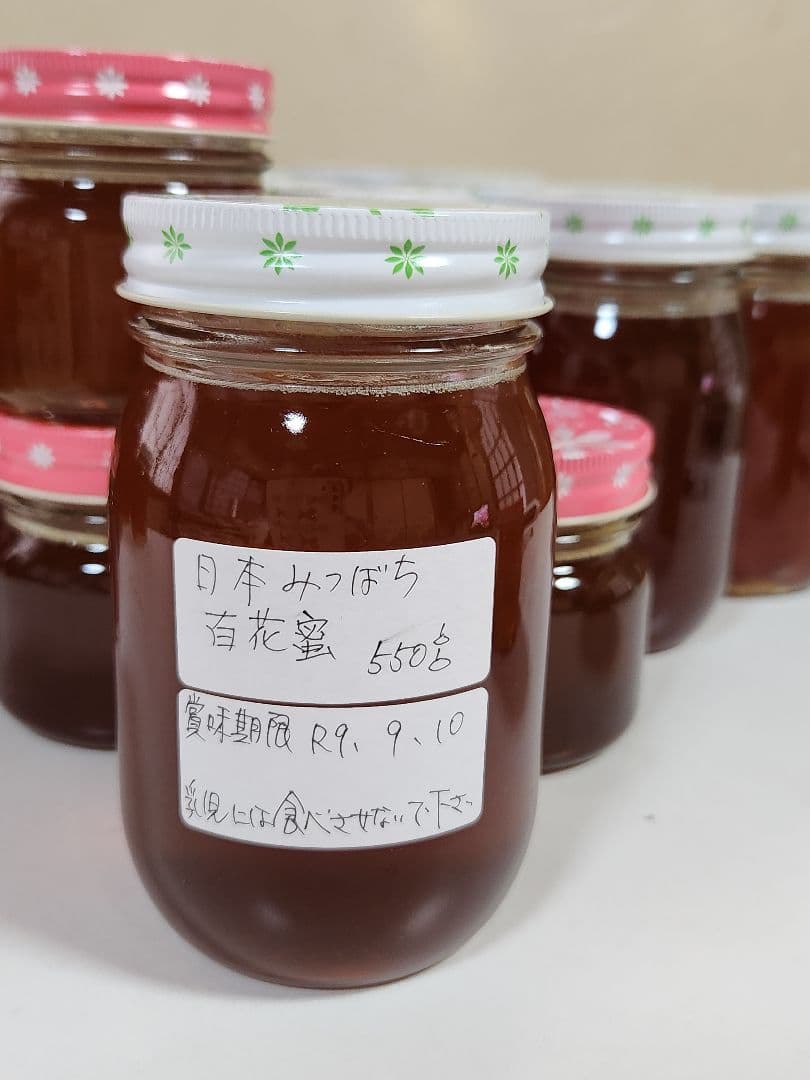 日本蜜蜂はちみつ　550g 3本