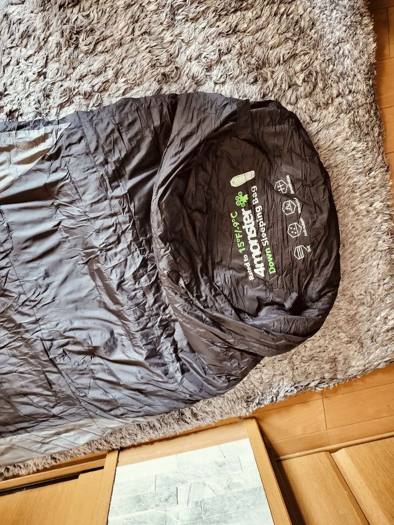 4monster ダウン寝袋 ブラック １５°F / -9℃　2個セット