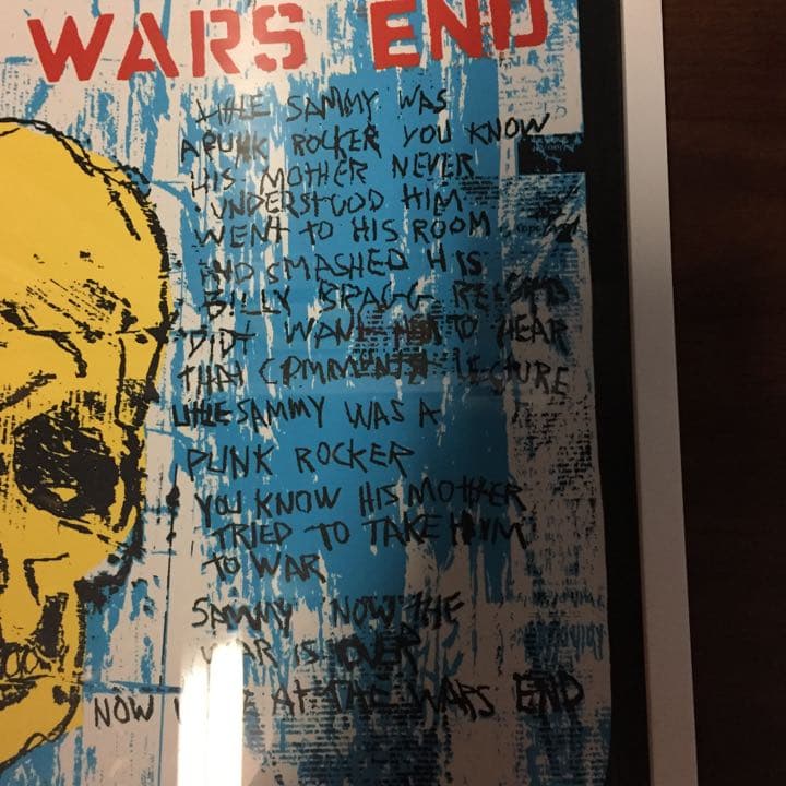 ランシド ティムアームストロング シルクスクリーン THE WARS END